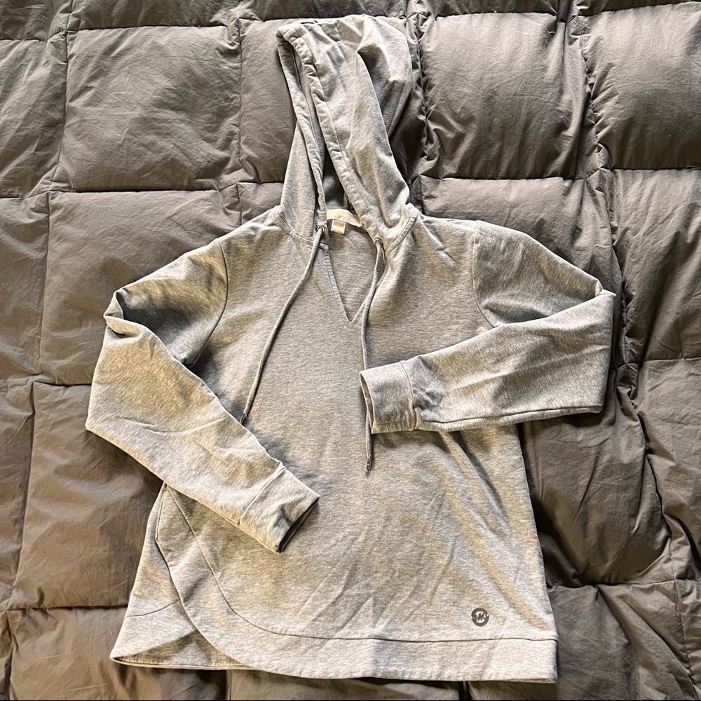 Michael Kors grey size small light weight hooded sweatshirt